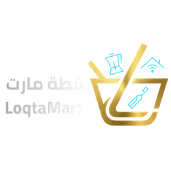 Logo of LoqtaMarat with a stylized illustration of a shopping cart and bottles on a white background.